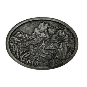 Vintage | 1979 C. Vernhulst Sunrise Photographics Colorado Belt Buckle Embossed